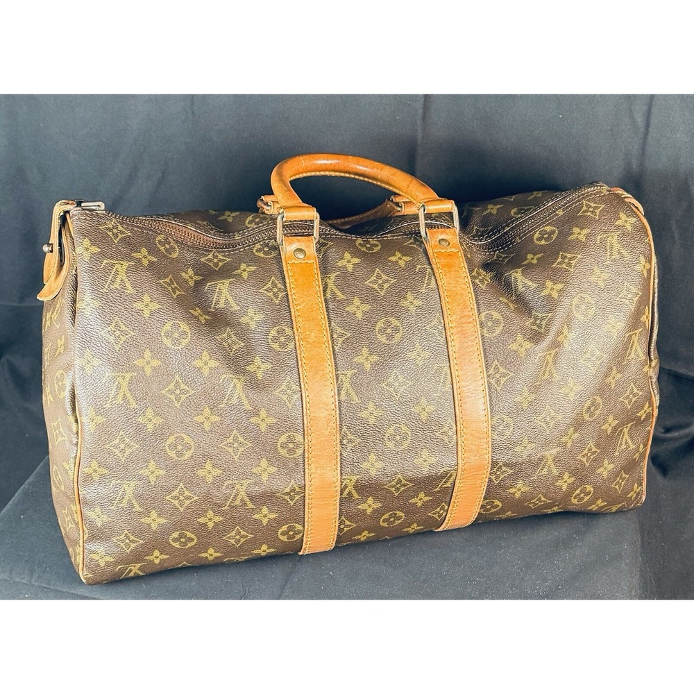 Louis Vuitton Keepall Bag Monogram Canvas 45 W/ Lock & Key - Picture 2 of 11